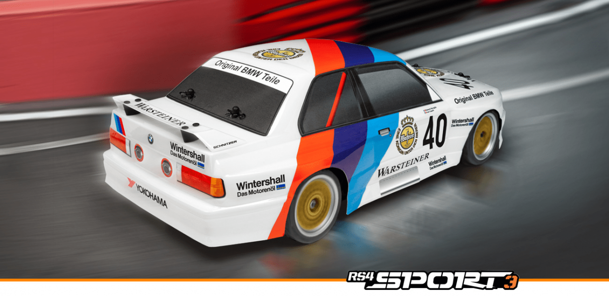 Fjernstyret bil - HPI Racing - RS4 Sport 3 1987 BMW E30 M3 Warsteiner