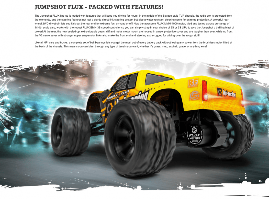 Fjernstyret Bil HPI Racing - Jumpshot MT FLUX