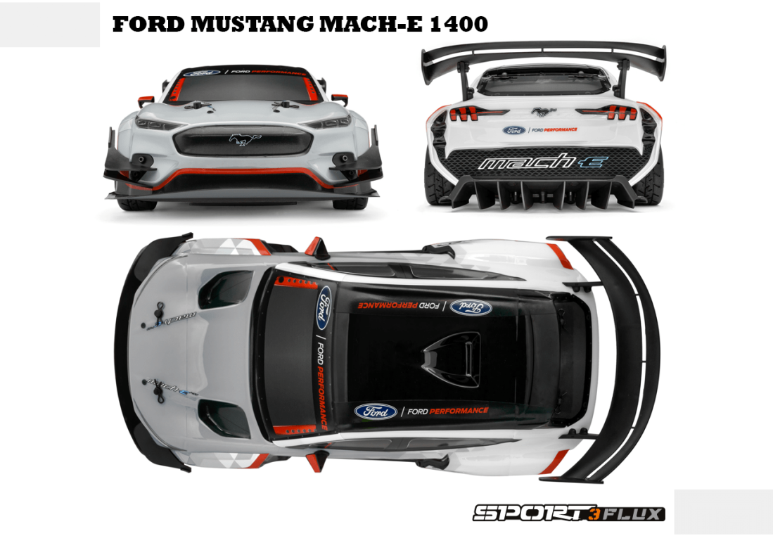 Fjernstyret Bil - HPI Racing Sport 3 Flux Ford Mach-E 1400 